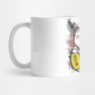 Sumi-e Neko Mug